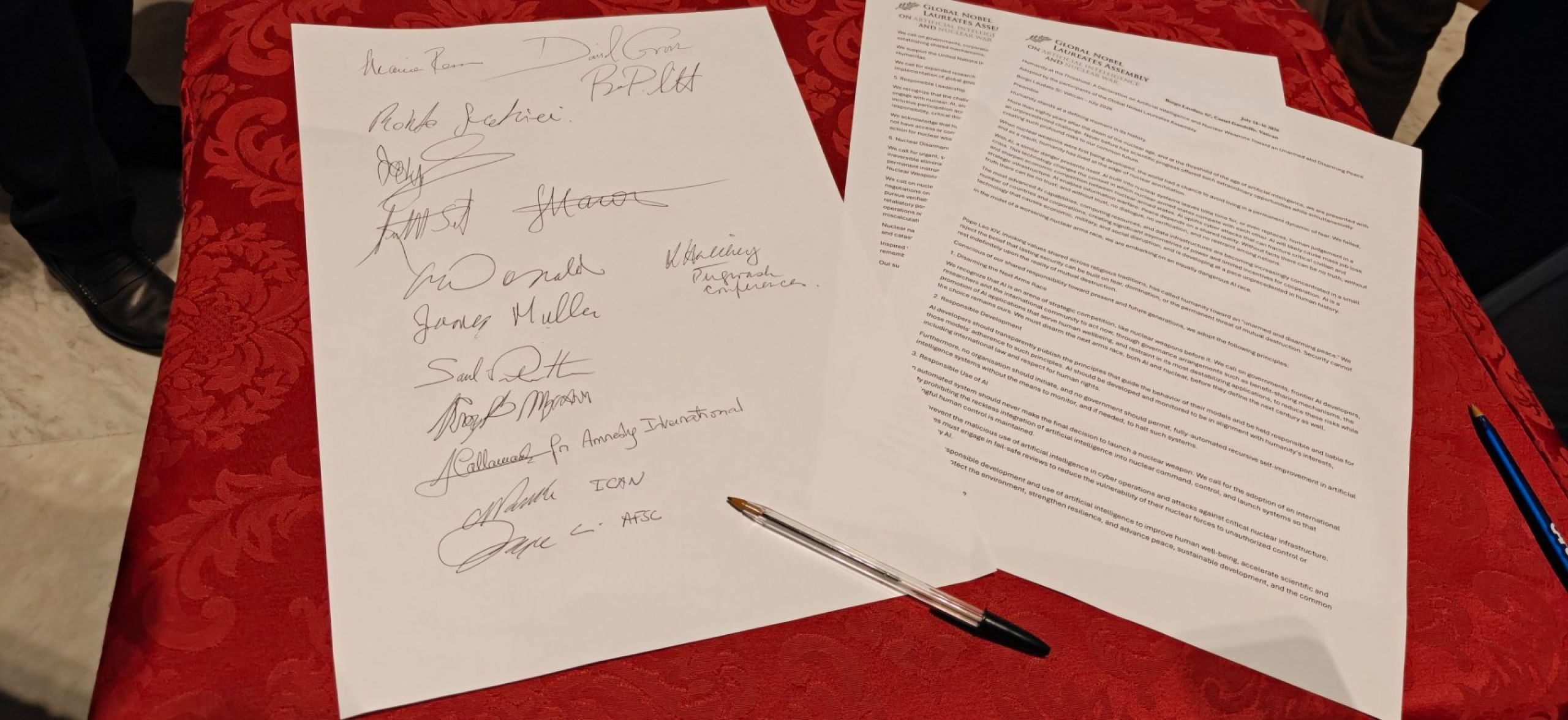 Justice & Peace Europe contributes to Global Nobel Laureates Assembly