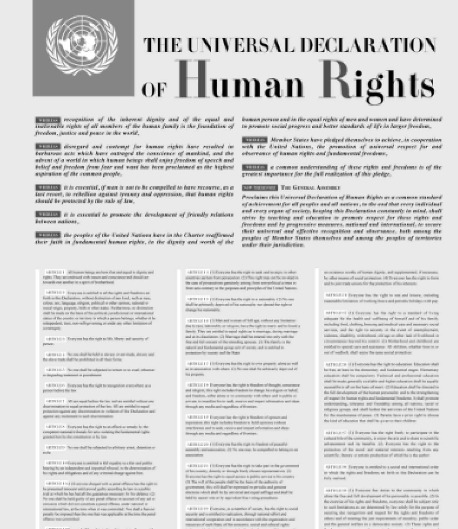 Humanity’s finest Consensus: 75th anniversary of the Universal Declaration of Human Rights and 60th anniversary of Pacem in Terris